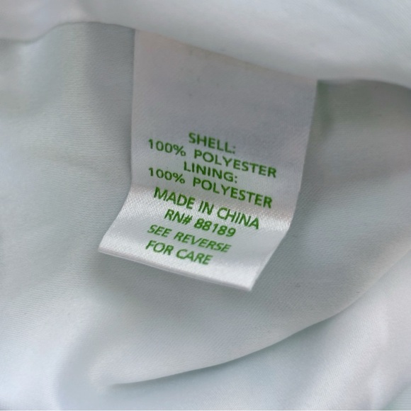 Lilly Pulitzer Antonia Fit & Flare Dress Sz 8 Green Awning Stripe - Picture 8 of 10